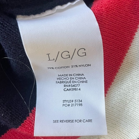 CAbi Navy Hampton Knit Sweater, Matching Skirt Available for Sale Also - Picture 6 of 11